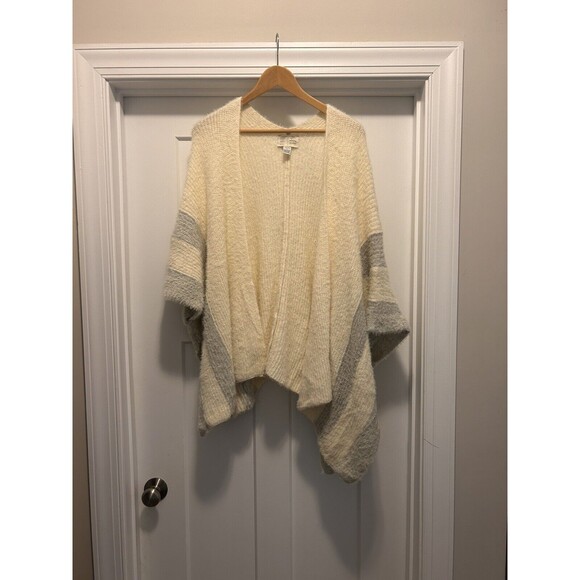 Anthropologie Saturday Sunday Sweater One Size Open Cardigan Shrug Poncho Cozy - Picture 1 of 5